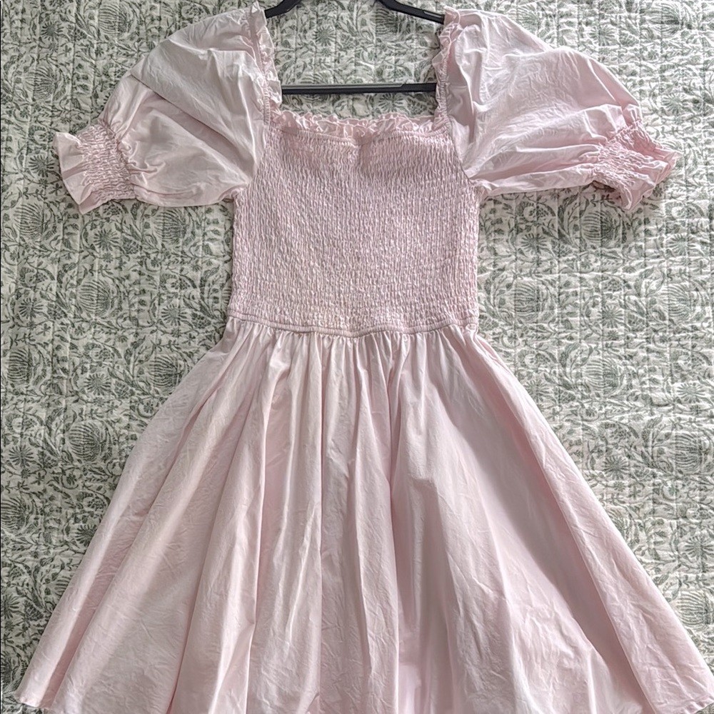 Pink Smocked Women’s/Teen’s Dress